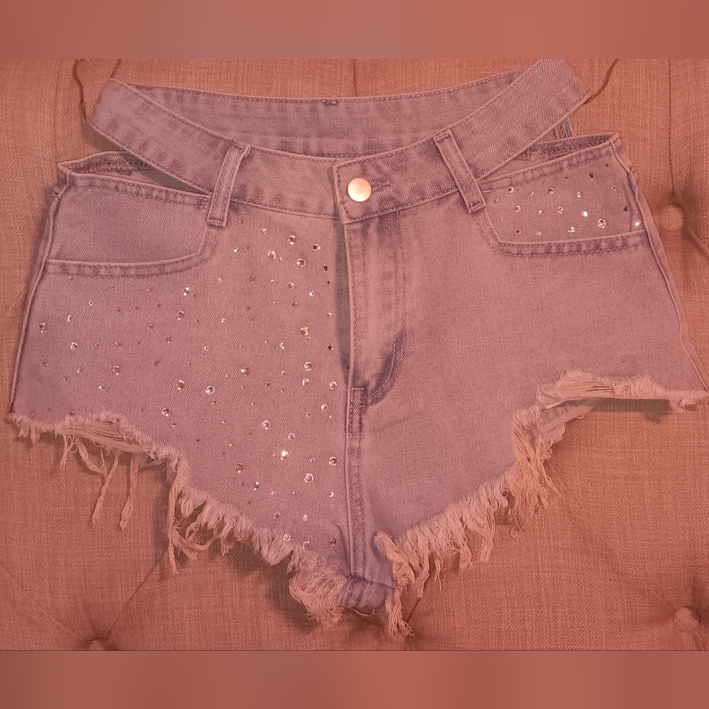 Embellished Denim Women Shorts